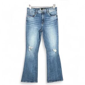 Kut From The Kloth 10 ANA
High Rise Flare Stretch Blue Jeans